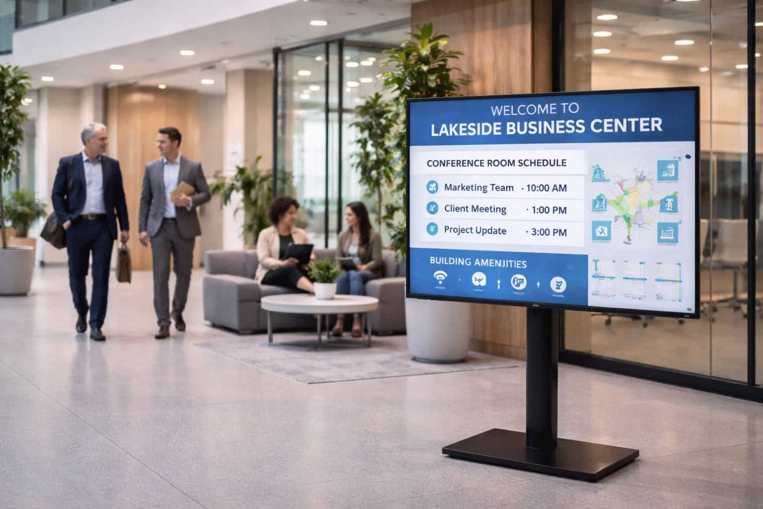 Digital Display Screen for Commercial Spaces