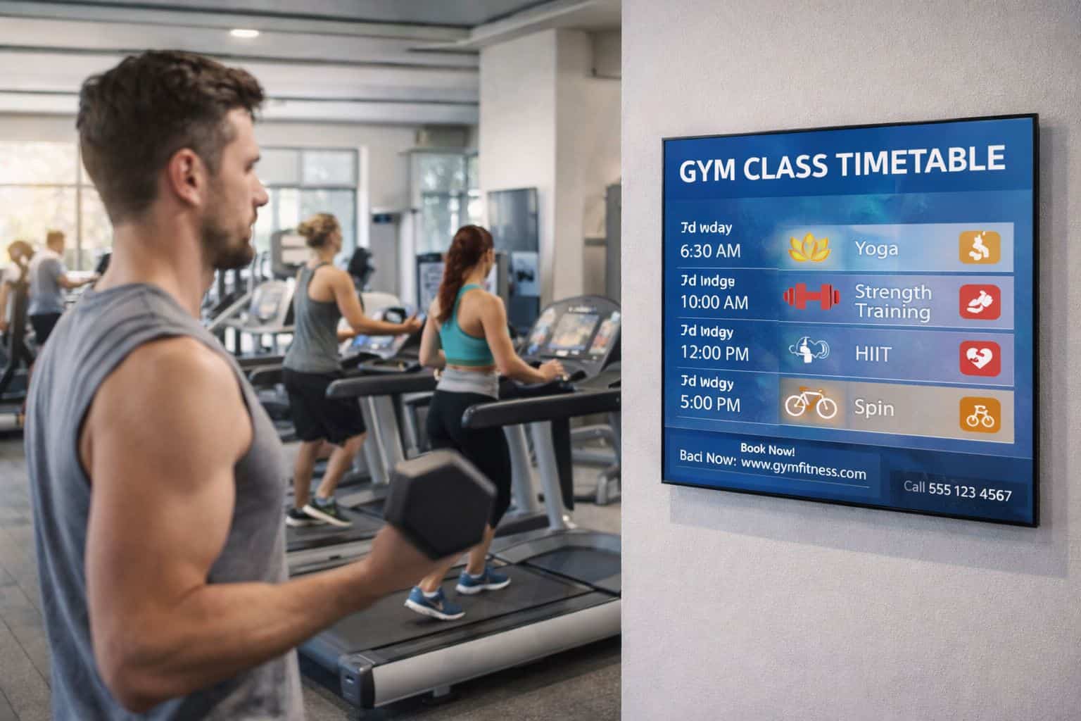 Digital Screen Gym Sports Centre
