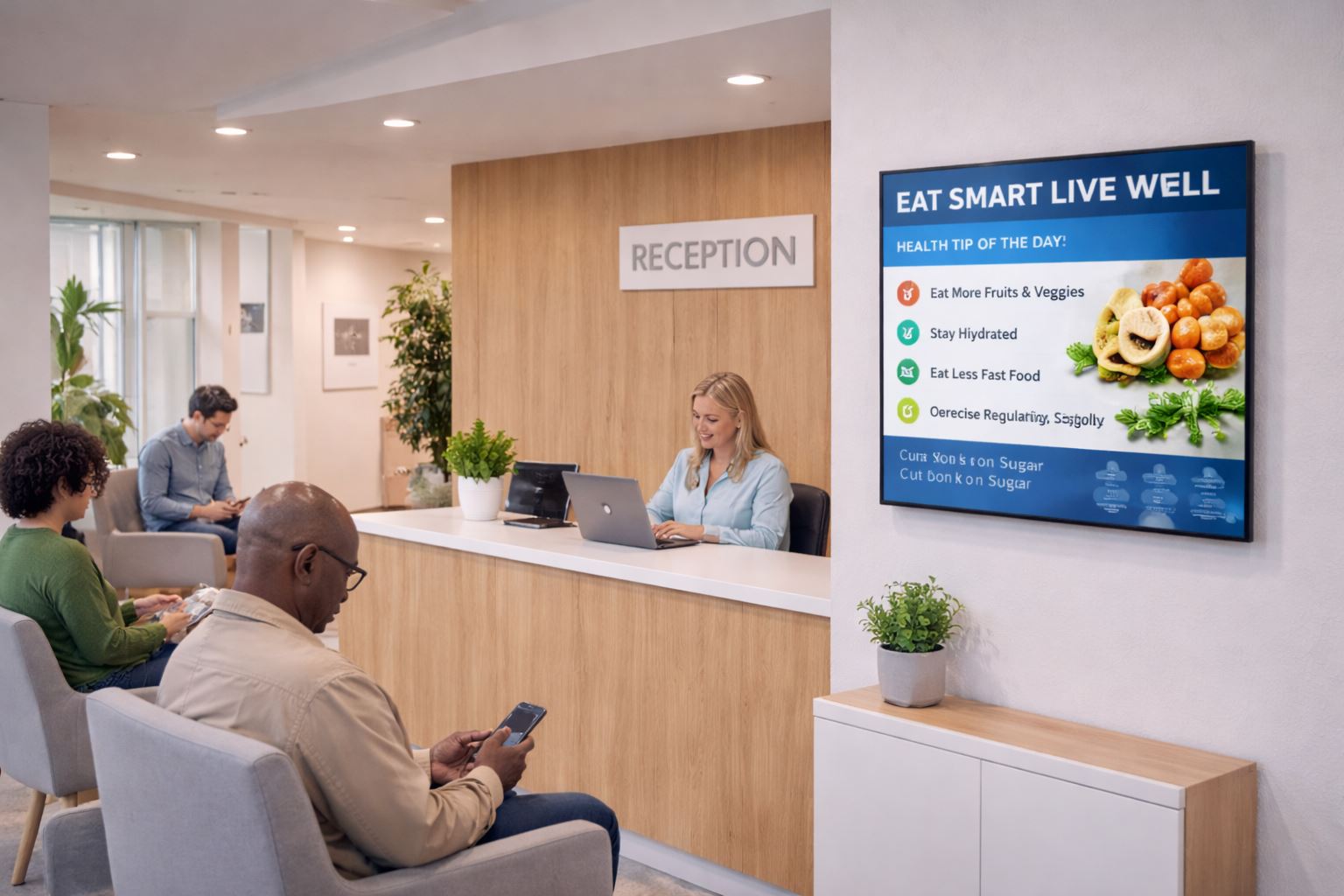 Reception and waiting room